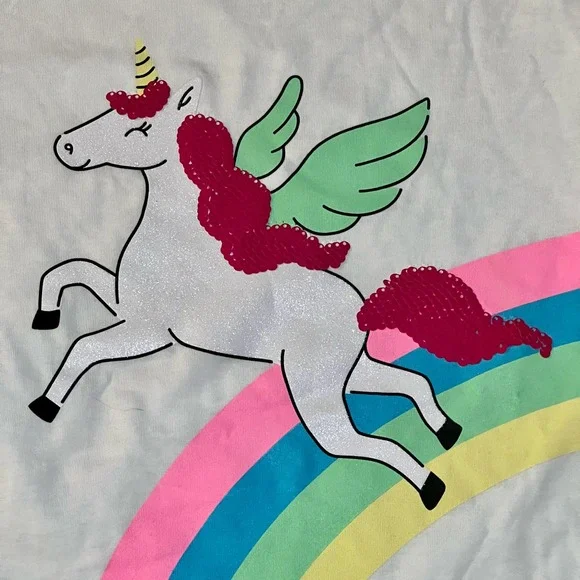 JUSTICE/BTWEEN*Girls 10*UNICORN LOT*4 Piece*2 Shirts/Pants*FREE SHIPPING - Picture 14 of 15